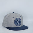Load image into Gallery viewer, Snapback Blue & Grey Authentic Hustle