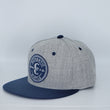 Load image into Gallery viewer, Snapback Blue & Grey Authentic Hustle