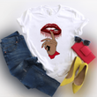Load image into Gallery viewer, Red Glitter Lips and Finger