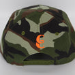 Load image into Gallery viewer, Camo Snapback Orange & Brown