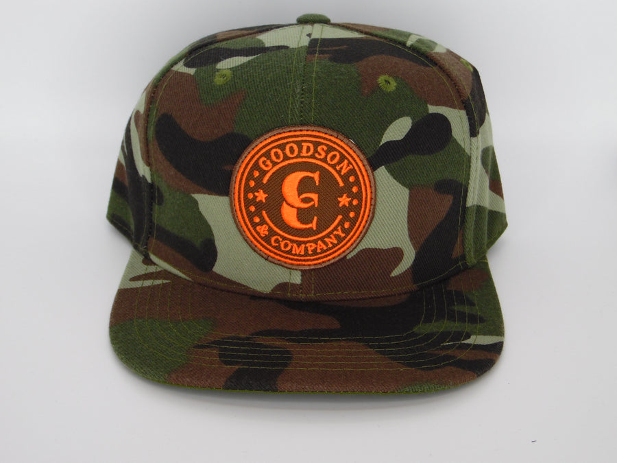 Camo Snapback Orange & Brown