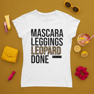 Mascara Leggings Leopard T-shirt